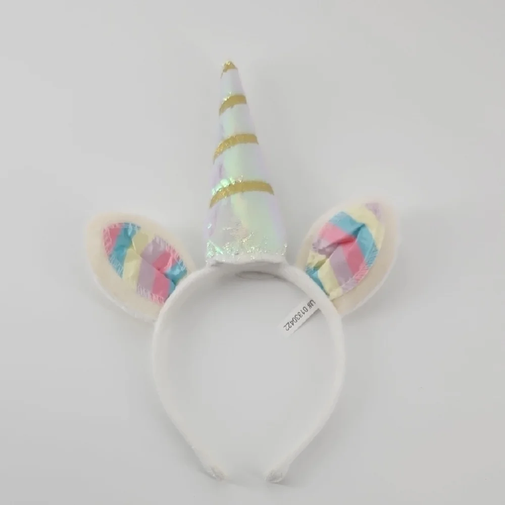 Unicorn Headband with Colorful Ears Childs OS